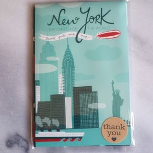 New York Landmarks Travel Map and guide - Decorative-Sustainable